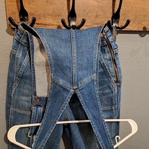 Madewell Stovepipe Overalls in Cosman Wash Women's Size XXS - Picture 10 of 11